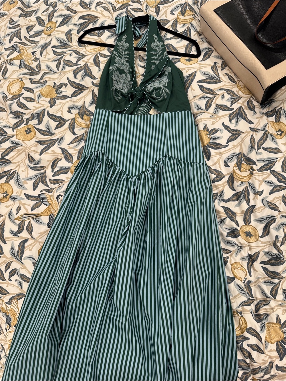 Anthropologie x FARM Rio Embroidered Halter Dress - Picture 2 of 5